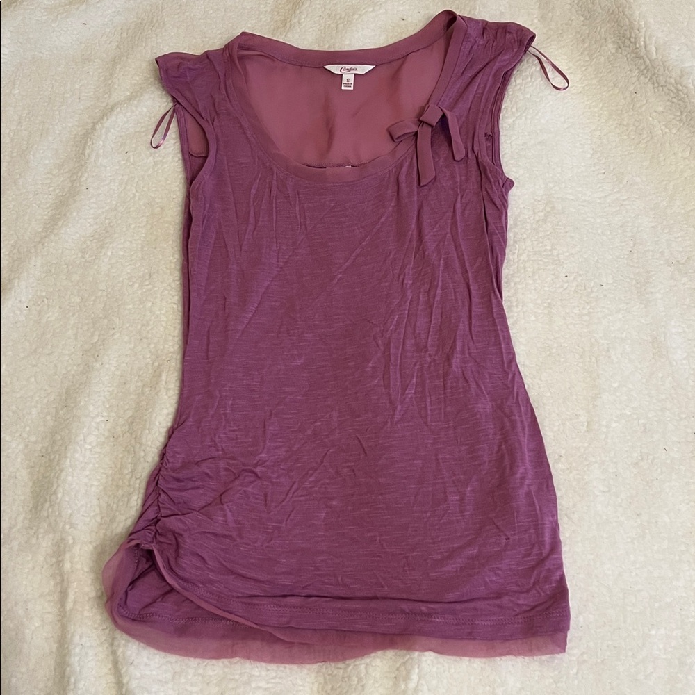 NWOT Candie's Sleeveless Purple Tank Top Size S